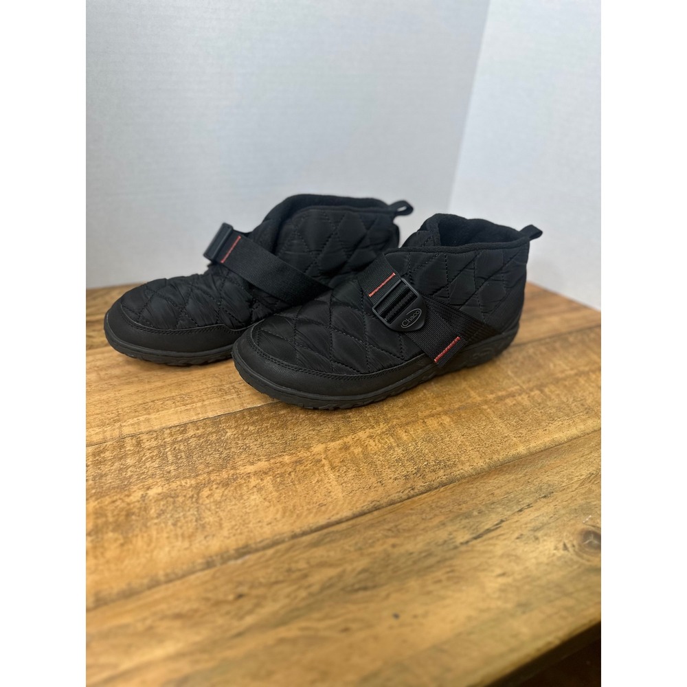 Chaco Ramble Puff‎ Mid Black Quilted Fleece Lined Boots JCH107471 Mens 10.5